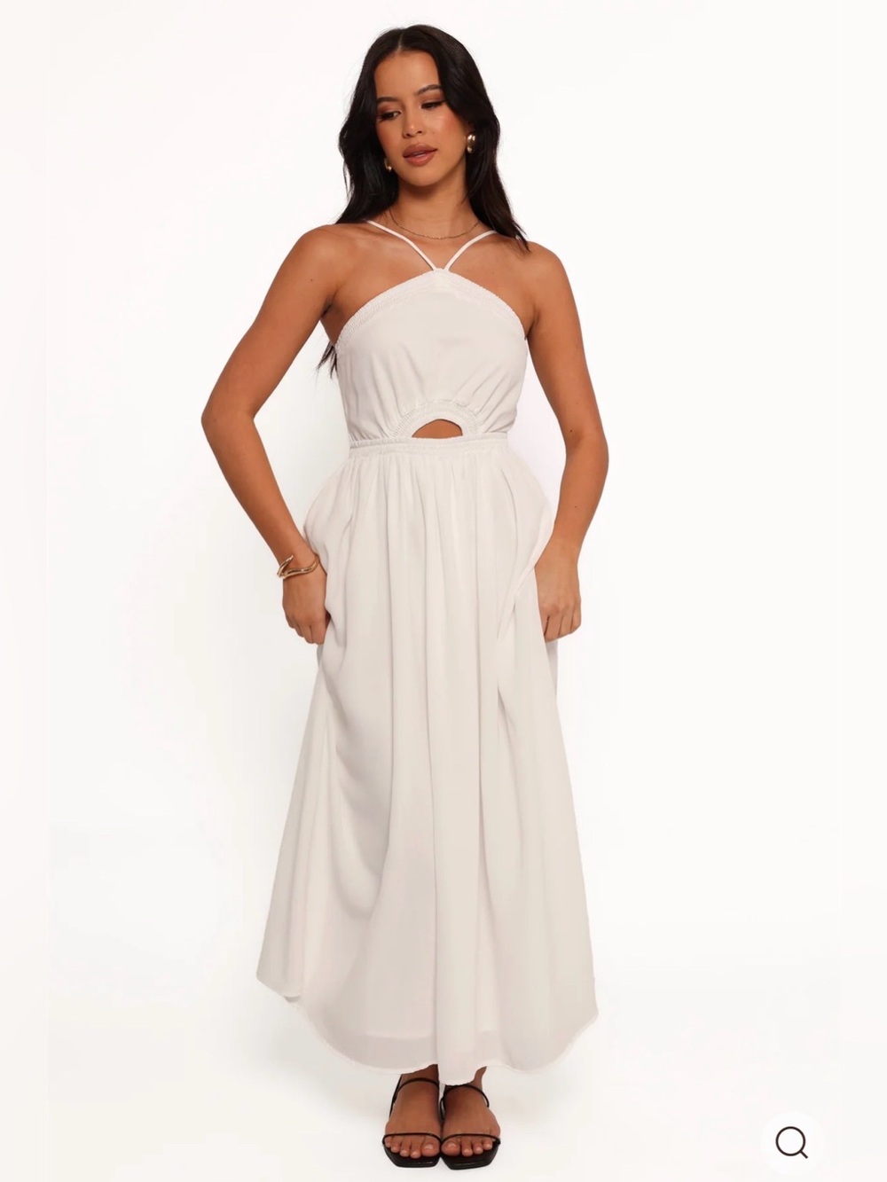 NWT- Petal & Pup Madi Maxi Dress, White, size Medium - Picture 2 of 13